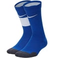 thumbnail image 1 of Nike Elite Basketball Crew Boys Socks Size M, Color: Royal Blue/White, 1 of 2