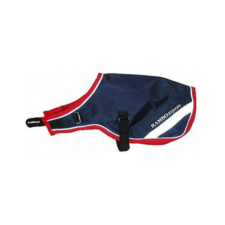 UPC: 0649982771333 | Rambo Waterproof Dog Blanket 100g Medium Navy/Red