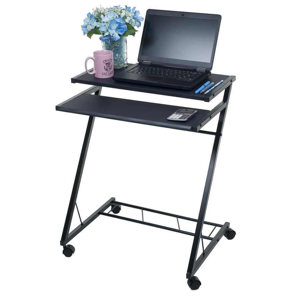 Mobile Rolling Cart Compact Computer Desk