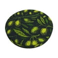 thumbnail image 2 of Lsque Green Branch Olive Round Bar chair cushion covers Velvet Fabric Premium Comfort Protects from Scratches and Stains for 14-17 Inch Chair- 14 inch, 2 of 7