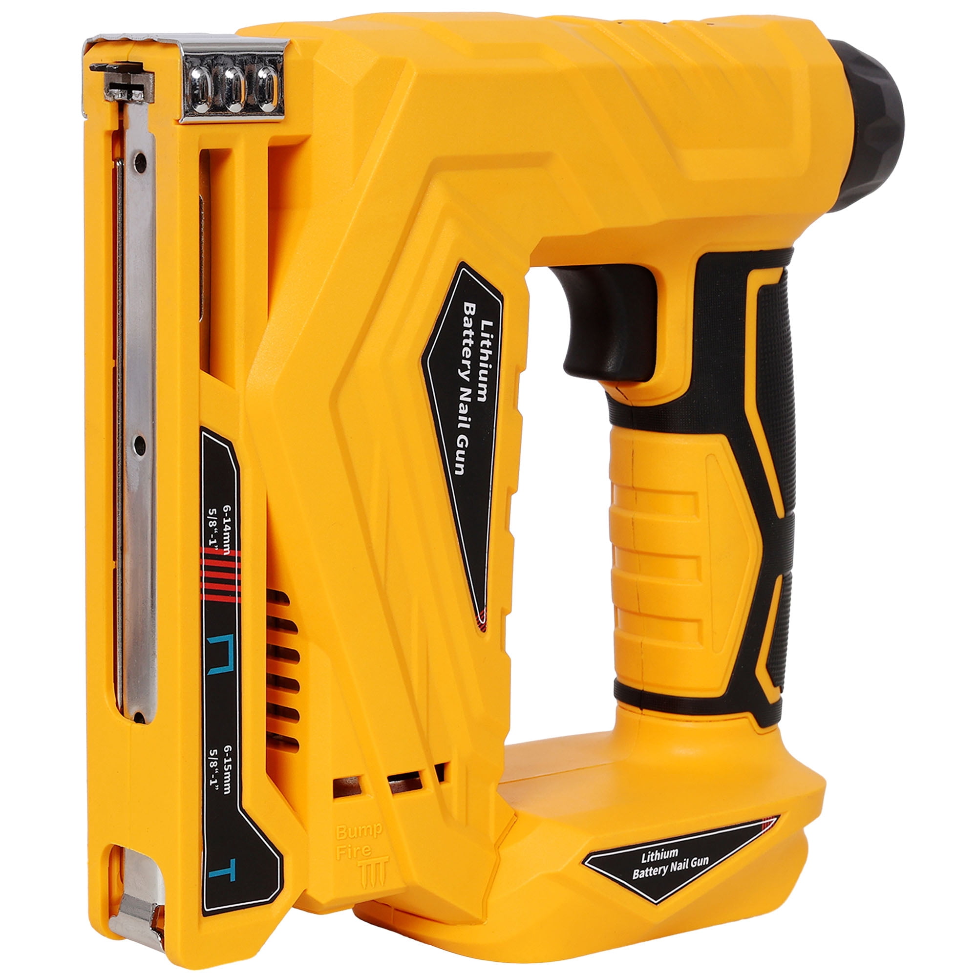 2-in-1 Cordless Brad Nailer & Narrow Crown Stapler, Compatible with 20V MAX Battery, Battery Powered Nail Gun with Safety Lock(battery and charger not included)