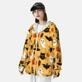 thumbnail image 3 of Kdxio Happy Halloween7 Print Women Men Sun Protection UPF 50+ Jackets Zip Up Long Sleeve Hoodie Hiking Lightweight with Pockets, 3 of 7