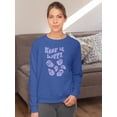 thumbnail image 2 of Keep It Happy! Sweatshirt Women -Image by Shutterstock, Female 5X-Large, 2 of 4