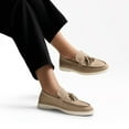 thumbnail image 7 of Women's Slip-On Loafers with Tassel Detail 0.8" Low Heel Comfortable Work Shoes for Women, 7 of 7
