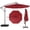 Wine, variant on Costway Patio 10FT Hanging Offset Umbrella 32 LED Lights Sand Bag Outdoor Cross Base