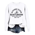 thumbnail image 4 of Venzia Women Halloween Crewneck Sweatshirt, Black Long Sleeve Pullover Top, Casual Fall Graphic Sweatshirt, 4 of 4