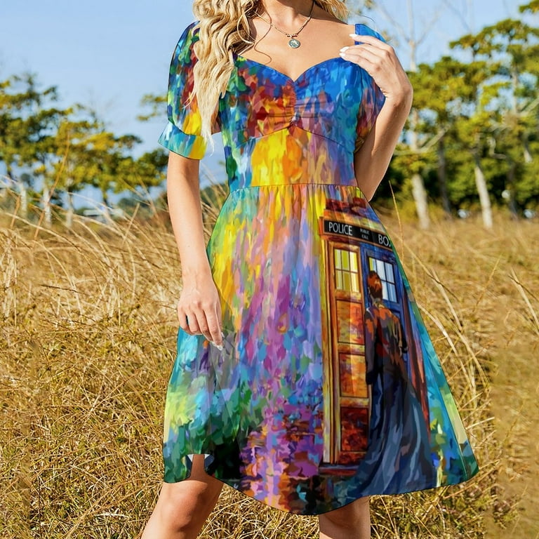 Dress Mysterious Man Place Elegant Dresses Summer Street Wear