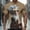 Khaki, variant on Men's Funny Elderly T-shirt Short Sleeved T-shirt Round Neck Shirt Casual Daily Street Top Men's Top