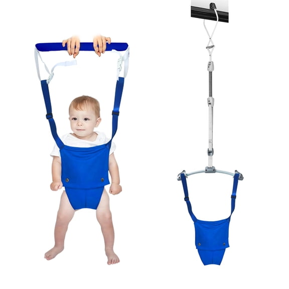 INSMART Baby Door Jumper, 2-in-1 Doorway Baby Jumper with Adjustable Straps, Portable Jumper for Baby Boys Girls, 35 lbs Weight Capacity, Includes Comfort Mat