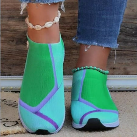 

Aueoeo Platform Sneakers For Women Fashion Casual Sneakers For Women Trendy Women Breathable Sneakers Color Solid Color Shoes Plus Size Fashion Sports Casual Shoes