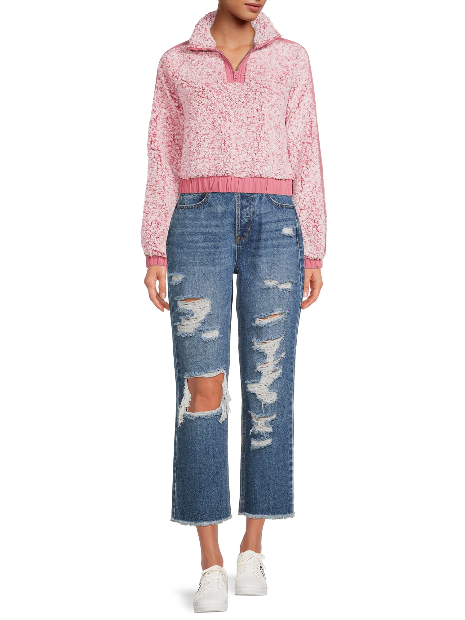 Derek Heart Junior' Faux Sherpa Pullover