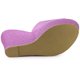 thumbnail image 5 of Sandalias de cuña sin cordones Allegra K Brillo Plataforma Púrpura 40, 5 of 6