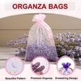thumbnail image 3 of Organza Bag 5" x 7", Moon Star Mesh Bags Drawstring Gift Bags Party Favor Bag Jewelry Pouches Purple-Gold, 50Pcs, 3 of 6