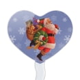 thumbnail image 2 of Christmas Holiday Here Comes Santa Heart Love Cupcake Picks Toppers Decoration Set of 6, 2 of 7