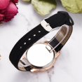 thumbnail image 3 of Reloj de cuarzo de cuero PU con esfera redonda y digital clásico de moda para mujer (negro), 3 of 8