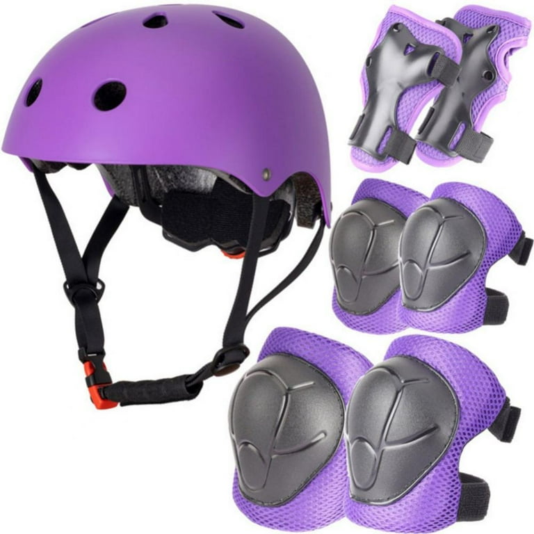 Aosijia Kids 7 in 1 Safety Gear: Helmet, Adjustable Knee