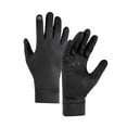 thumbnail image 2 of Polyester Sports Gloves, Anti-Slip Waterproof, Touchscreen, 3-Layer Warm, for Running Cycling Fishing, Black, M/L/XL, 2 Pairs, 2 of 8