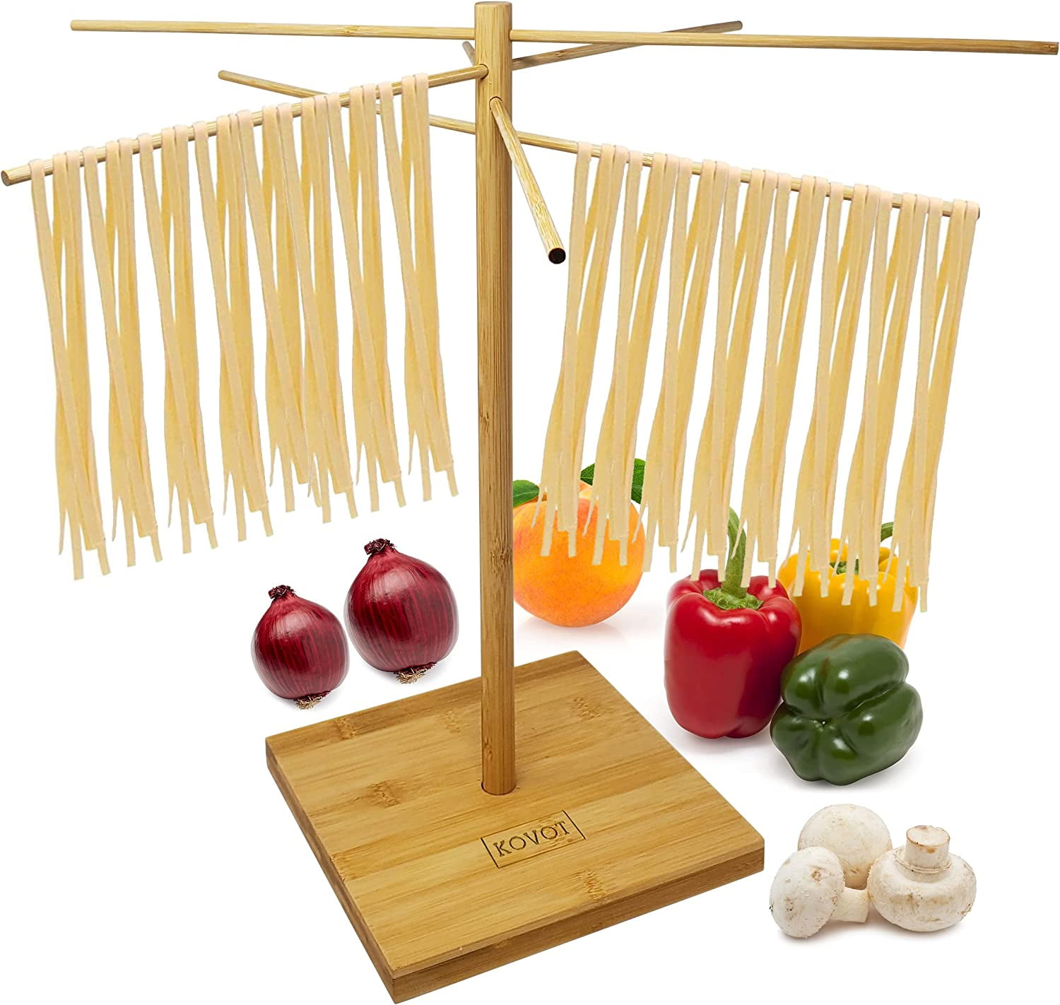 3D Printable WOODEN COLLAPSIBLE PASTA & SPAGHETTI DRYING RACK by
