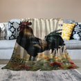 thumbnail image 2 of Orinice Rooster Organic Farming Ecological Art Warm Lightweight Blanket Soft Fleece Blankets for All Seasons 50x60in, 2 of 6