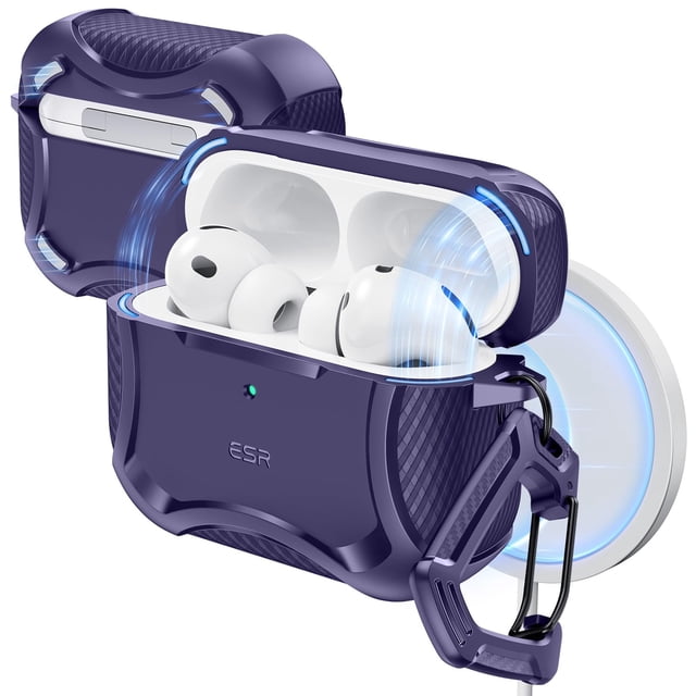 Funda ESR para AirPods Pro 3 2025 con protección contra caídas y compatibilidad MagSafe