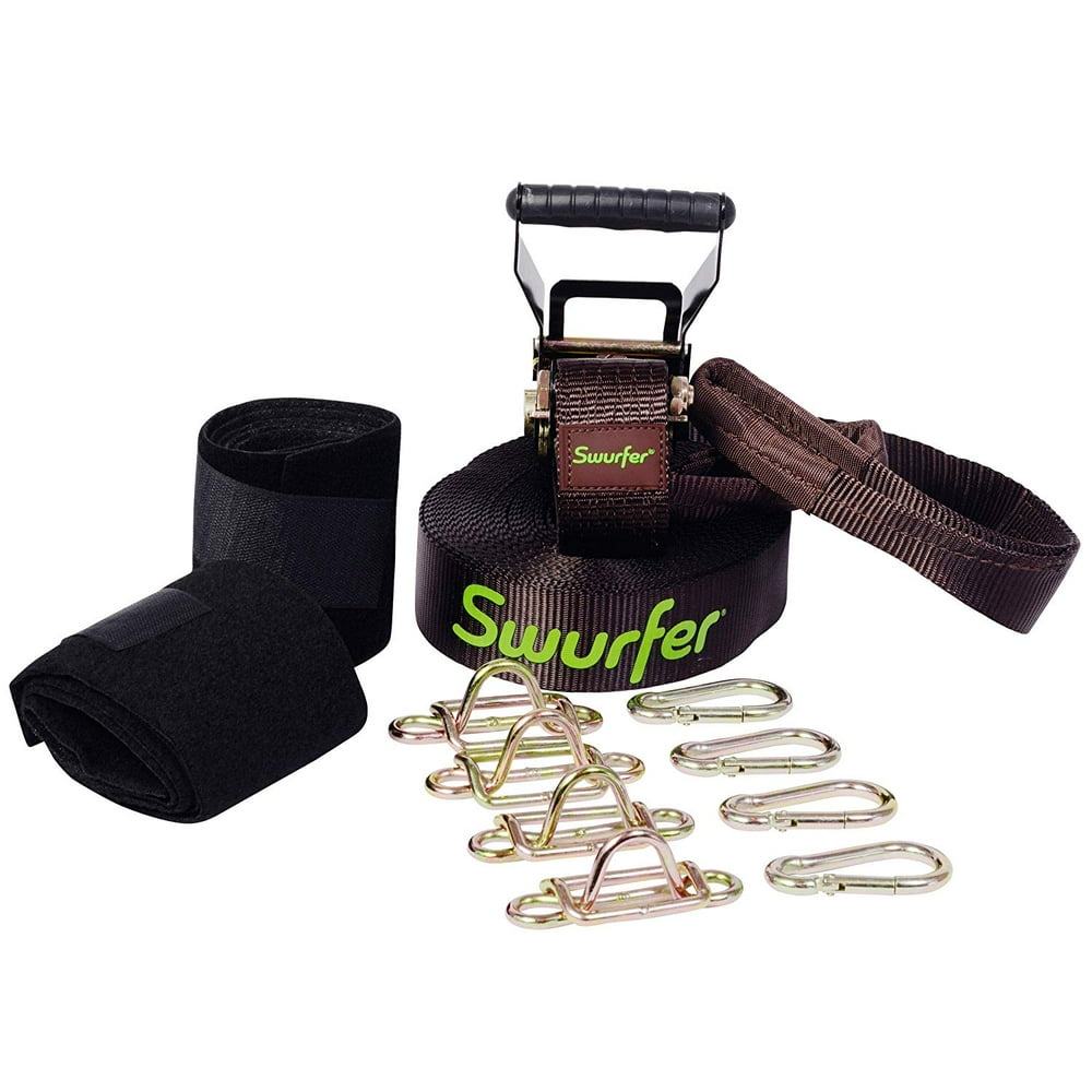 Swurfer Skyline Heavy Duty Universal Swing Hanging Line with 4