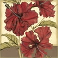 thumbnail image 2 of Goldberger, Jennifer 26x26 Gold Ornate Wood Framed with Double Matting Museum Art Print Titled - Cropped Sophisticated Hibiscus I, 2 of 4