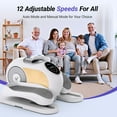 thumbnail image 2 of MERACH Under Desk Elliptical Machine, Electric Ellipse Leg Exerciser for Seniors, 12 Adjustable Speeds, Quiet Portable Fitness Equipment Gift for Family & Office with PVC Anti-slip Mat, 2 of 10