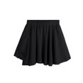 thumbnail image 5 of DPOIS Kids Girls Ballet Dance Chiffon Wrap Skirt Athletic Dance Skort Black 3-4, 5 of 5