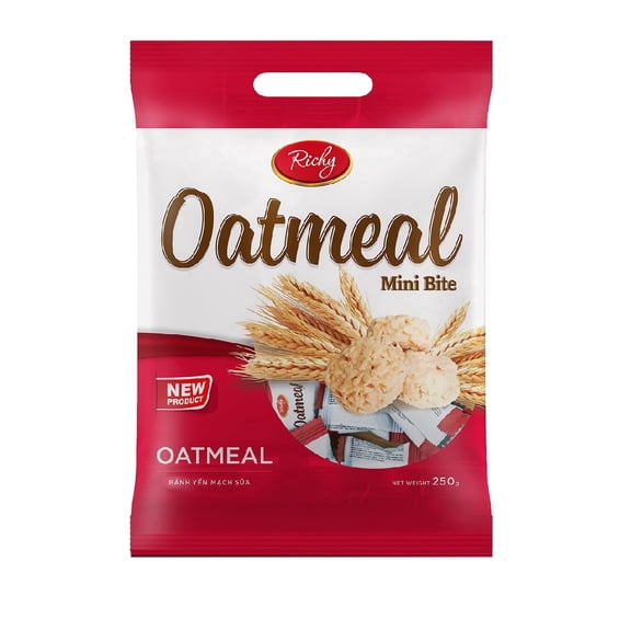 Richy Instant Oatmeal Mini Bites Crunchy 1 Count 250 Gram