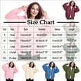 thumbnail image 3 of Titcea Zip Up Hoodie Women, Solid Color Pocket Drawstring Oversized Sweatshirt with Two Way Zipper, Warm Comfy Lightweight Casual Jackets, 3 of 8
