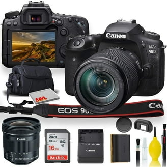 Canon EOS 90D DSLR Camera Bundle with 18-135mm & 55-250mm STM Lens