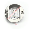 thumbnail image 3 of 2PCS LED Marine Boat Yacht Transom Chrome Anchor Stern Light Round 2835-SMD 12V, 3 of 11
