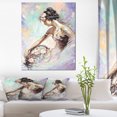 thumbnail image 1 of Design Art - Girl with Flower Bouquet, 1 of 1