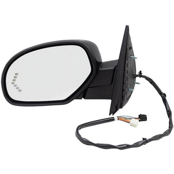 Left Mirror - Compatible with 2007 - 2014 Chevy Suburban 1500 2008 2009 2010 2011 2012 2013
