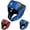Blue, variant on RDX Kids Boxing Headgear, MMA Training KickBoxing Equipment, Leather, Red