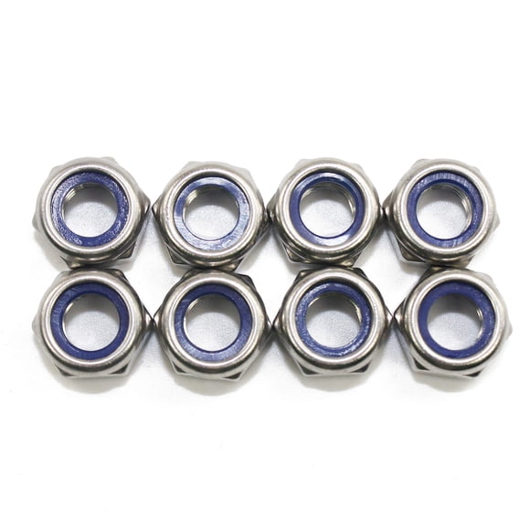 M10 Nylon Insert Hex Lock Nuts,(20 Pack), 18-8 Stainess Steel,DIN985 by Fullerkreg