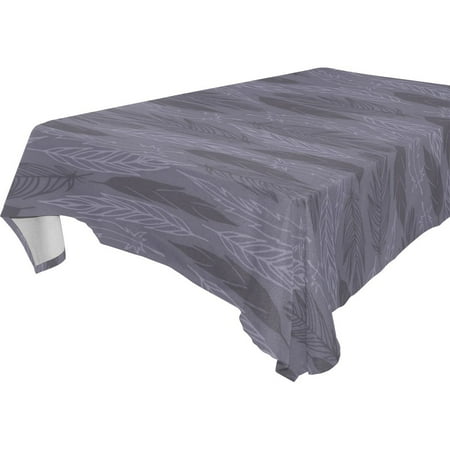 

POPCreation Purple Leaf Tablecloth 60x120 inches
