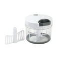 thumbnail image 2 of Mainstays 1qt Quick Pull Chopper, BPA free , SS Blades, Food Contact Safe Material , White & Grey, Weight 320g, 2 of 6