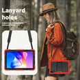 thumbnail image 6 of XYX For Xiaomi Redmi Pad 2 Case 11 inch, 3in1 Heavy Duty Shockproof Tablet Case with Stand, Shoulder Strap, Red, 6 of 7