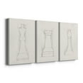 thumbnail image 3 of Chess Set Sketch II Premium Gallery Wrapped Canvas - Ready to Hang - 40 x 60 Each, 3 of 10