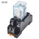 thumbnail image 2 of Coil Power Relay with Socket Base for DIN Rail DC12V DC24V AC24V AC110V AC220V, 2 of 7
