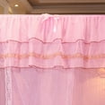 thumbnail image 2 of Sonew Bedroom Mosquito Netting,Mosquito Net,Luxury Princess Three Side Openings Post Bed Curtain Canopy Netting Mosquito Net Bedding, 2 of 8