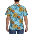 thumbnail image 2 of Naloa Sunflowers Men's T-Shirt Sport T-shirt Men's Basic Tee Casual Men's Shirt, Round Neck, Short Sleeves - Medium, 2 of 5