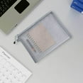 thumbnail image 3 of BGZLEU Mesh Zipper Pouch, Lightweight Nylon File Folders, Document Organizer Clearly Visible Mesh Zip Bag, Suitable for School Office Travel Supplies (Single-Layer Mesh), 3 of 8