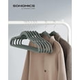thumbnail image 2 of Velvet Hangers Clothes Hangers with Shoulder Notches Pants Bar Ink UCRFB, 2 of 7