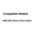 thumbnail image 3 of Driver Left Side Rear Vent Glass Vent Window Compatible with Nissan Altima 4 Door Sedan 1998-2001 Models, 3 of 5