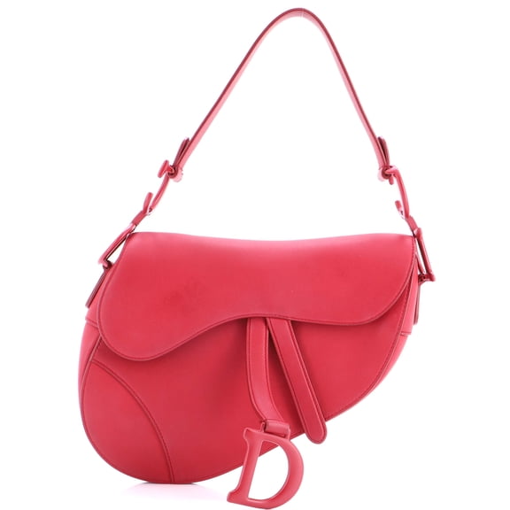 Pre-Owned Ultra Matte Saddle Handbag Leather Medium By Rebag