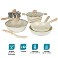 thumbnail image 2 of Batería de Cocina Antiadherente Casa Litus con Cubierta de Cerámica 10 Piezas, 2 of 9