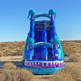 thumbnail image 3 of JumpOrange 19’ Electric Commercial Grade Water Slide with Splash Pool for Kids and Adults (with Blower), Outdoor Indoor, Wet Dry Use, Tall Inflatable, 3 of 5