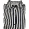 thumbnail image 5 of Women's Classic Striped Button-Down Shirt Casual Fashion V-Neck top, 5 of 7
